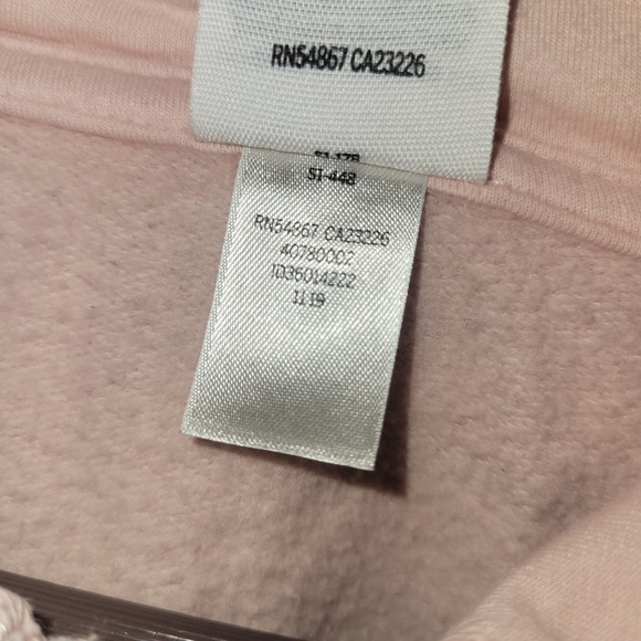 PINK Victoria's Secret Cropped Hoodie Ombre Pink/Purple Size XS Oversized - Picture 3 of 4